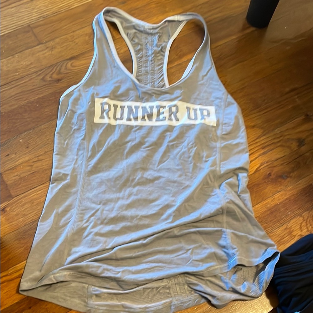 Lululemon Runner Up Gray Tank Top